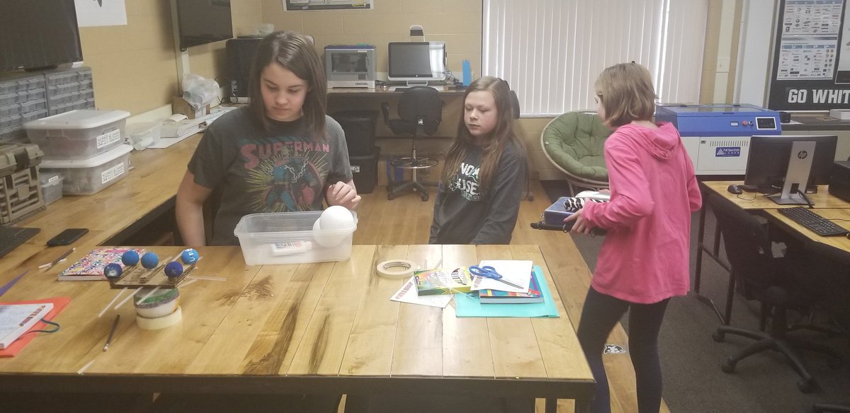 BrownCitySTEM's tweet photo. Wrapping up task 2!
#GirlsSolveIT
#FordGirlsinSTEM https://t.co/xNiT87nH8J