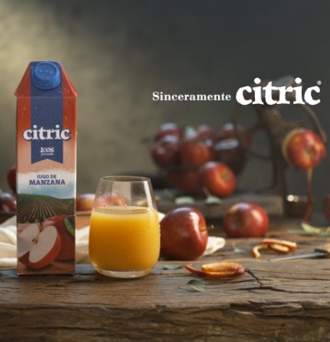 Te presentamos un verdadero Jugo de Manzana. Es refrescante y liviano, pero no es transparente. Lo transparente es hacer el jugo solo con manzanas. Y nada más. #SinceramenteCitric
