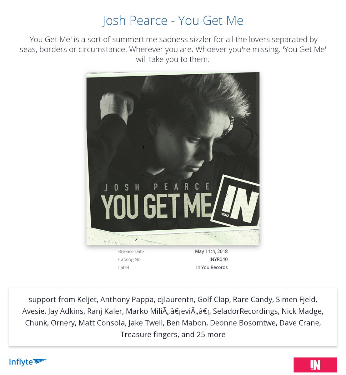 InYouRecords's tweet image. Cheers @roogofficial for the review "thanks!"
inflyteapp.com/r/872vfe