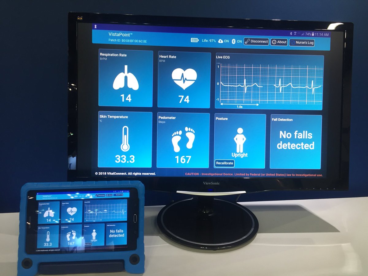 VitalConnectInc's tweet photo. Rocking the #AONE2018 show in Indianapolis! Come by booth 108 to hear about #continuousconnectivity #healthcare #DigitalHeath https://t.co/FQ4xSI0Gf5