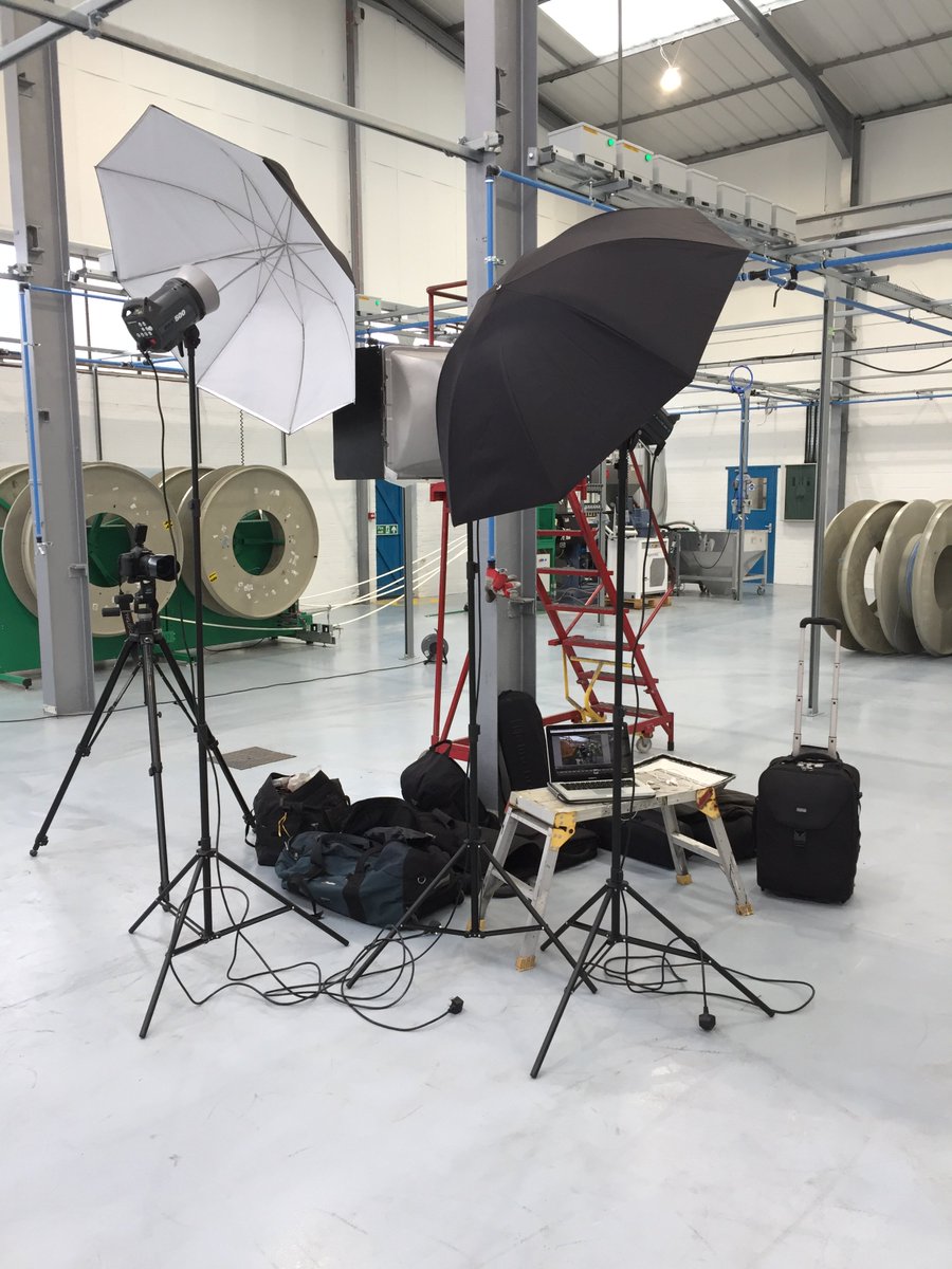 Packing up after day 4 of our 4 day factory #photoshoot where we have traveled from Knaresborough near Harrogate to Haslingden near Burnley, then onto Wellingborough in Northamptonshire and finally Poole in Dorset... phew!