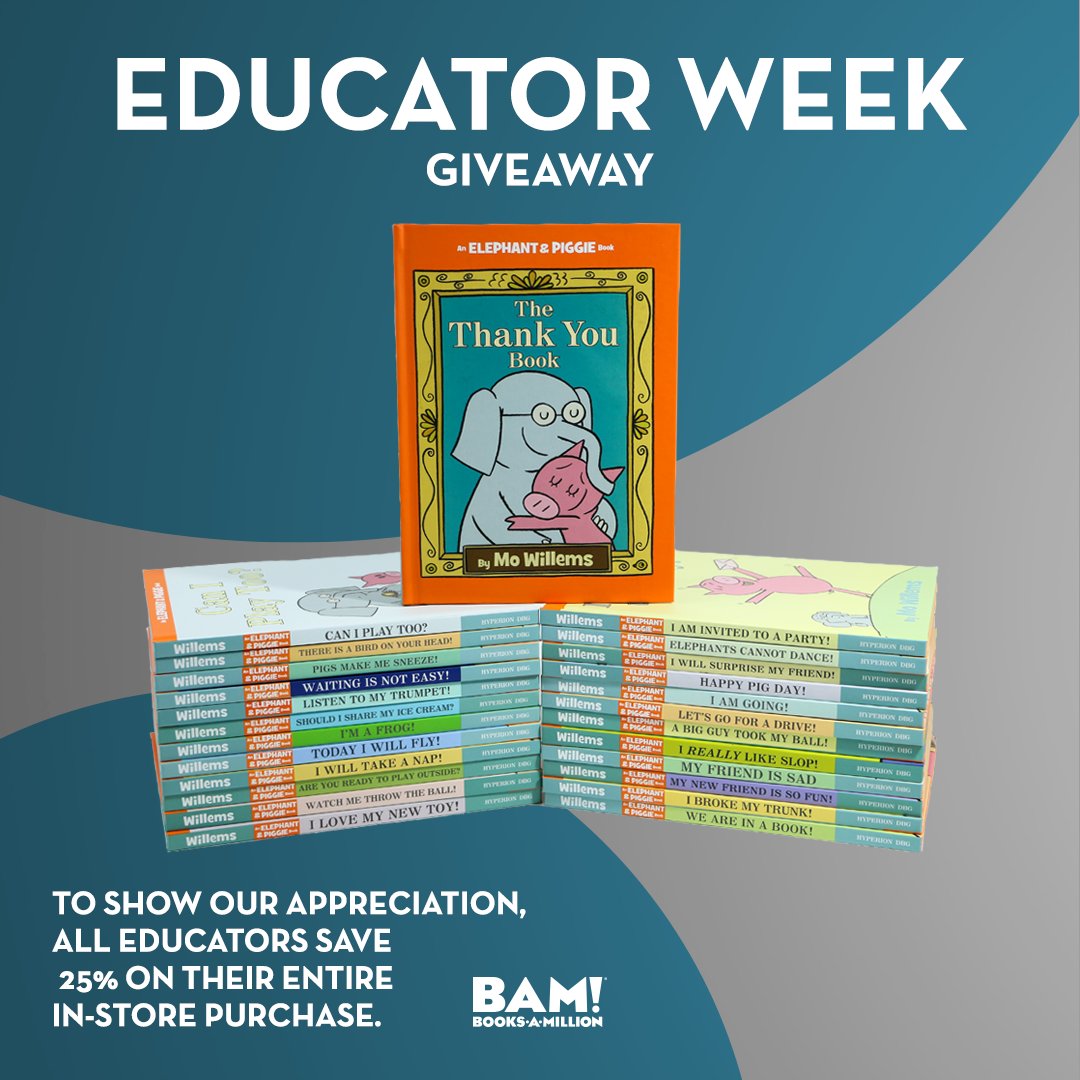 Books A Million Our Summer Reading Ambassador Mo Willems Has A Special Gift For Educators This Educatorweek All You Have To Do Is An Educator In Need In The Comments And