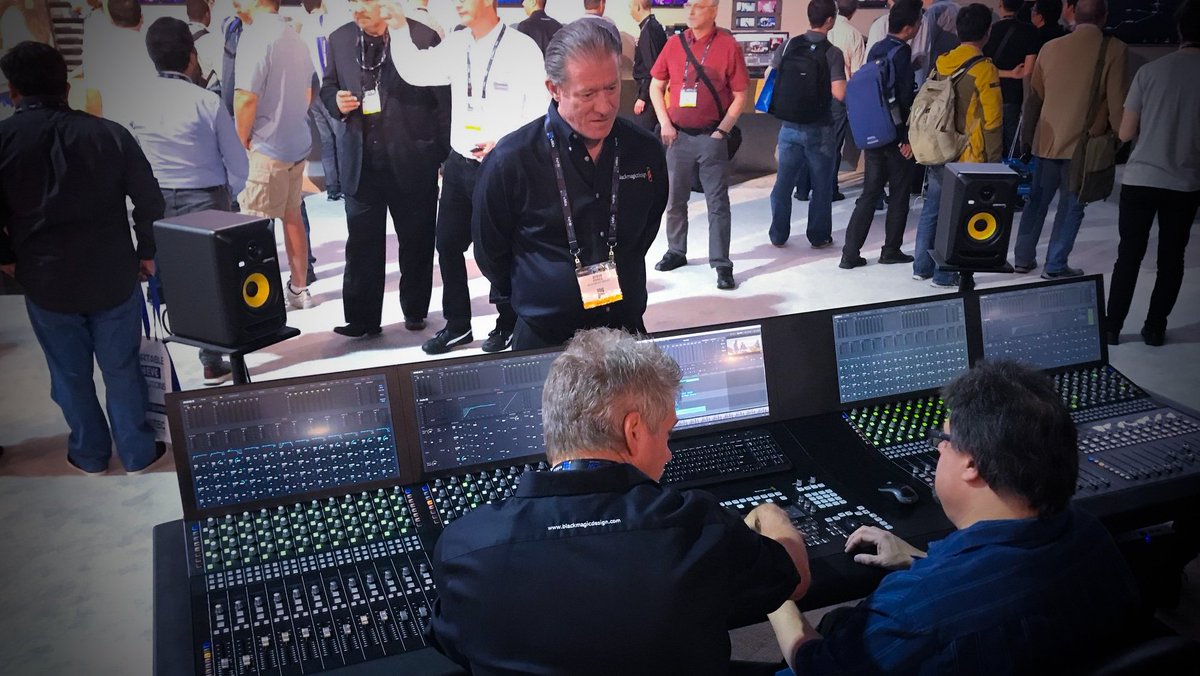 KRK_Music_'s tweet photo. #HandsOn
Rokits spotted at this years NAB conference at the Black magic design booth. Rokits for professionals. Get that mix on!
#RokitPRO #Mix #console #studio #postproduction https://t.co/WVajYUf6qi