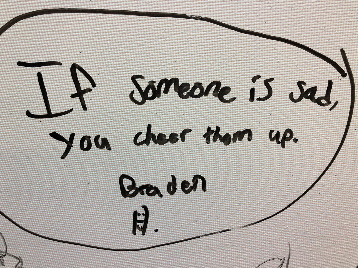 PCMrsShaw's tweet photo. “We rise by lifting others.” #fridayresponse #compasselementary https://t.co/TtV4BkexI5