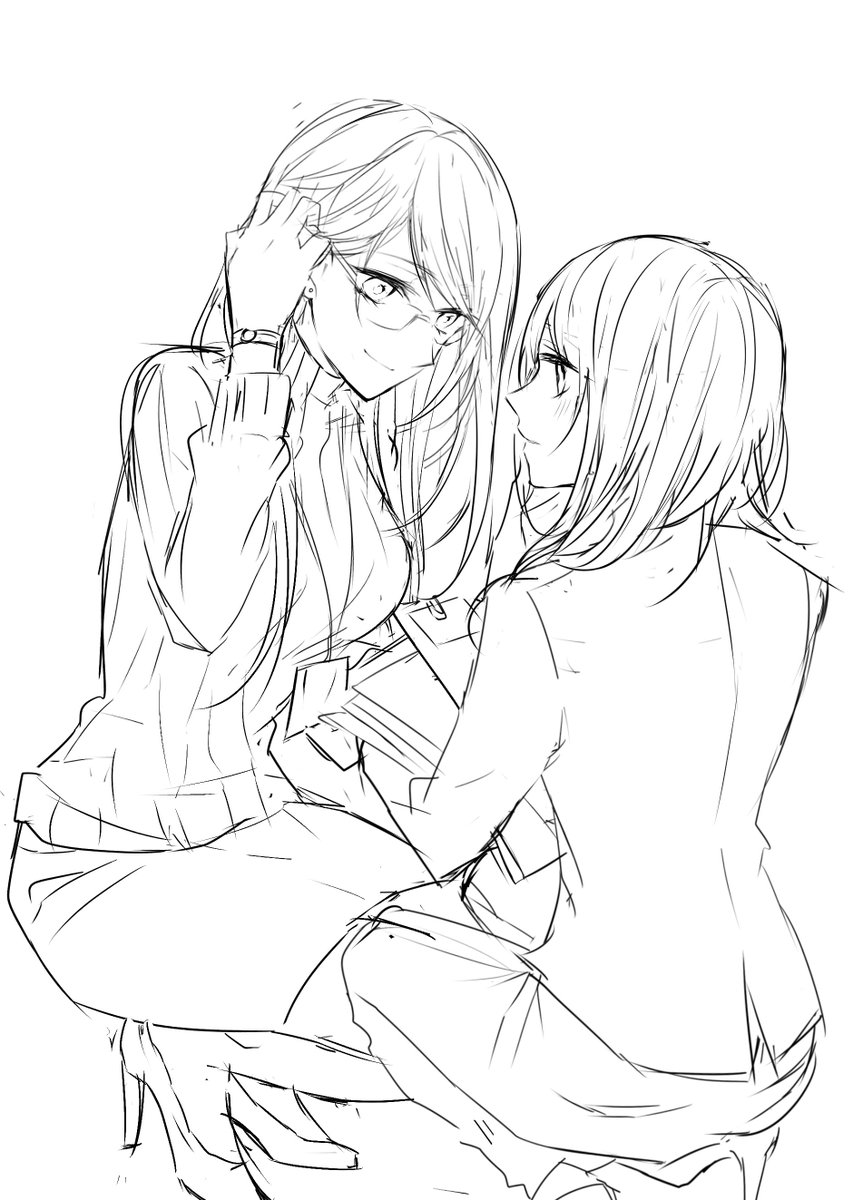 社会人百合のらくがき 