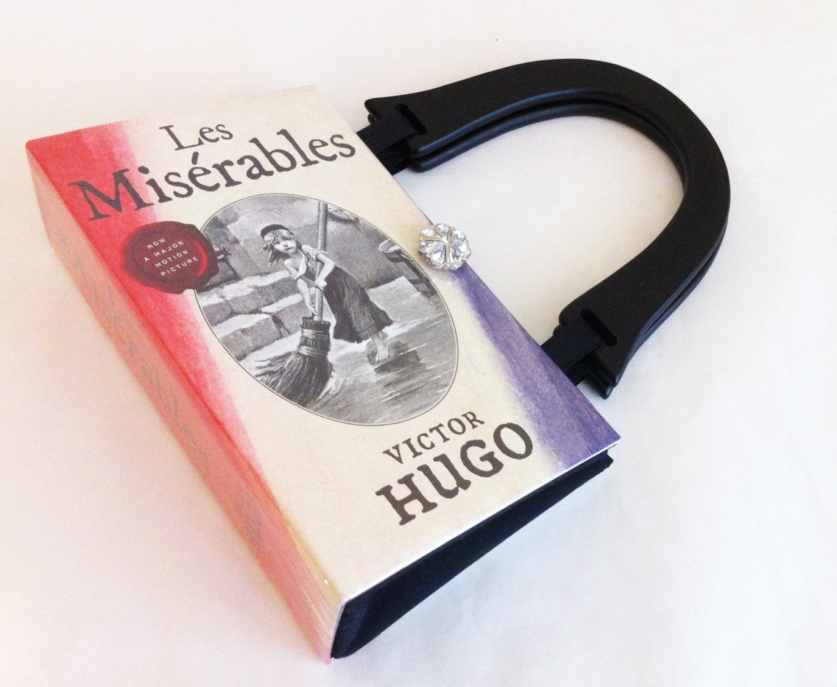 NovelCreations's tweet photo. Les Miserables Recycled Book Purse - History Buff Gift - Recycled Handbag - Theatre Goer Gift - Patron of the Arts Gift - Bookish Accessory https://t.co/Uzc2m2aY54 #EpiconEtsy #Etsymntt ##bookpurse #BookCoverPurse https://t.co/qpqvJAP3uJ