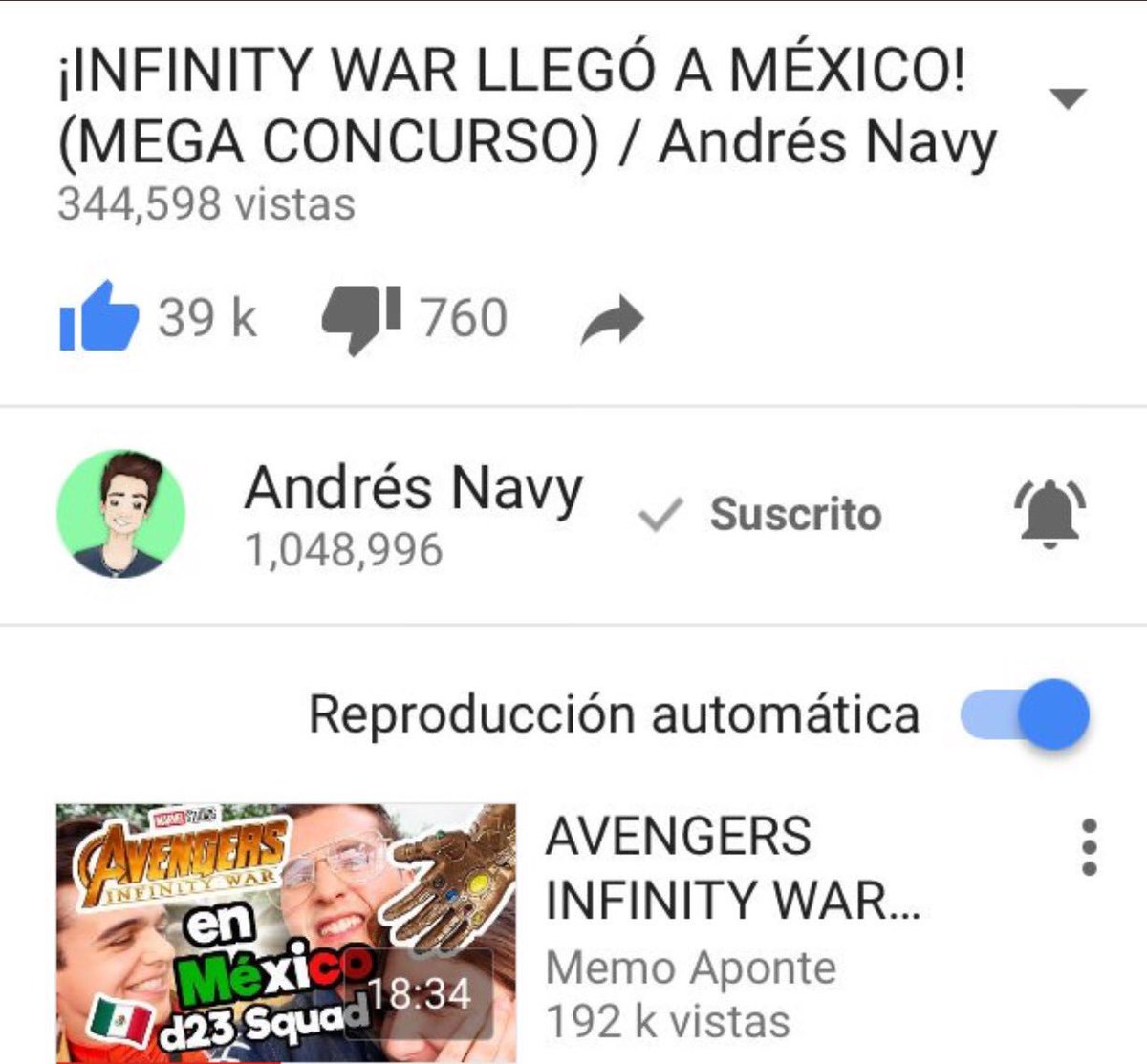 Khaleesi1313's tweet photo. @AndresNavyz Hola, mi nombre esJaqueline y soy de la CDMX. Me encantaría ganarme el funko de Iron Spider y más si es autografiado por ti, soy tu fan. #NavyAlInfinito https://t.co/OFPBHvf7Dv