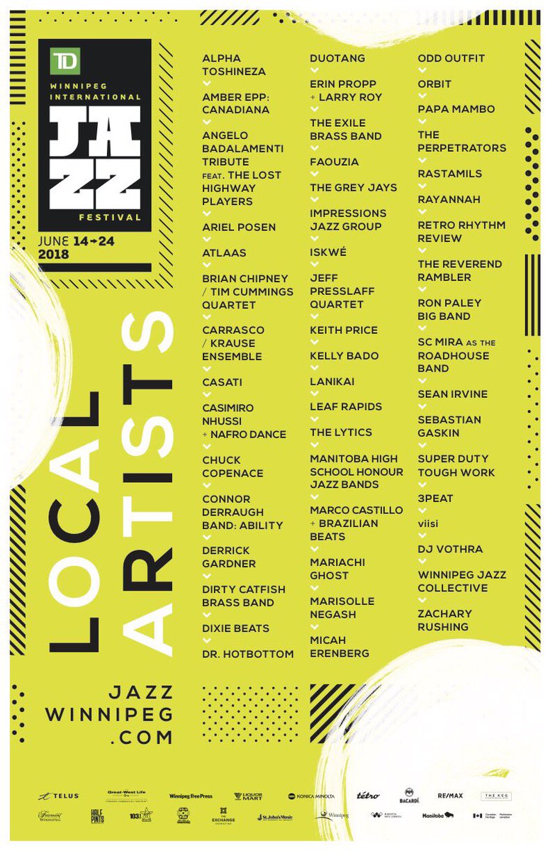 Here it is: Our local artists lineup! We are extremely excited for you to see all of the incredible local talent that will be performing at this years festival! And don’t forget to join us at the <a href="/manitobamusic/">manitobamusic</a> office tonight from 4-6PM!
