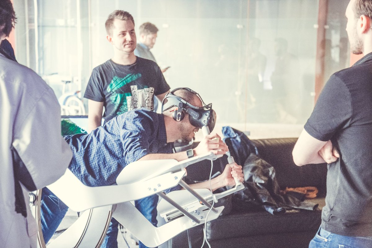 innovatorspace's tweet photo. It was very interesting and a pleasure to have had the Munich VR Meetup in our Innovator Space at the Münchner Freiheit. Thanks for the demonstration of the cutting-edge virtual reality technology. #innovatorspace #munich #munichvrmeetup #virutalreality https://t.co/dyVQlMOULC