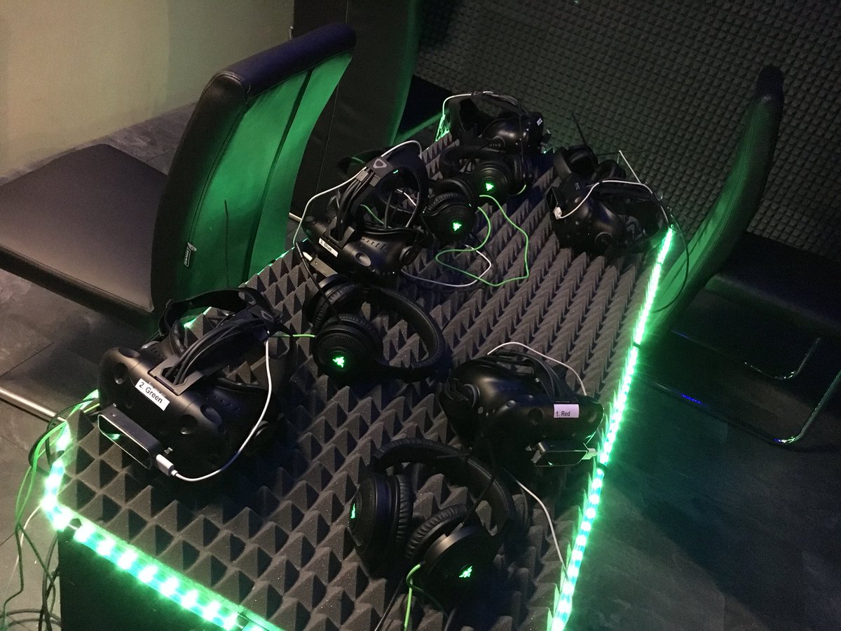 chareyt's tweet photo. I’ve just been to try out the new #VirtualReality headsets at @PlymEscape - it was INSANE. Thanks to @erinnblackk and @RDoddHerald for coming along and screaming with me.  Feature to follow... https://t.co/tBTYyUIGTr