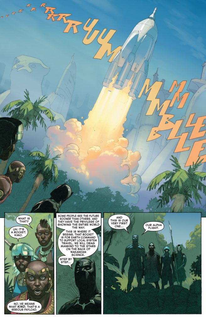 It should also be noted that there's and obvious symmetry between Black Panther's experiences in the first issue of "New Avengers" and the final issue of "Secret Wars."(New Avengers #1/Secret Wars #9.)