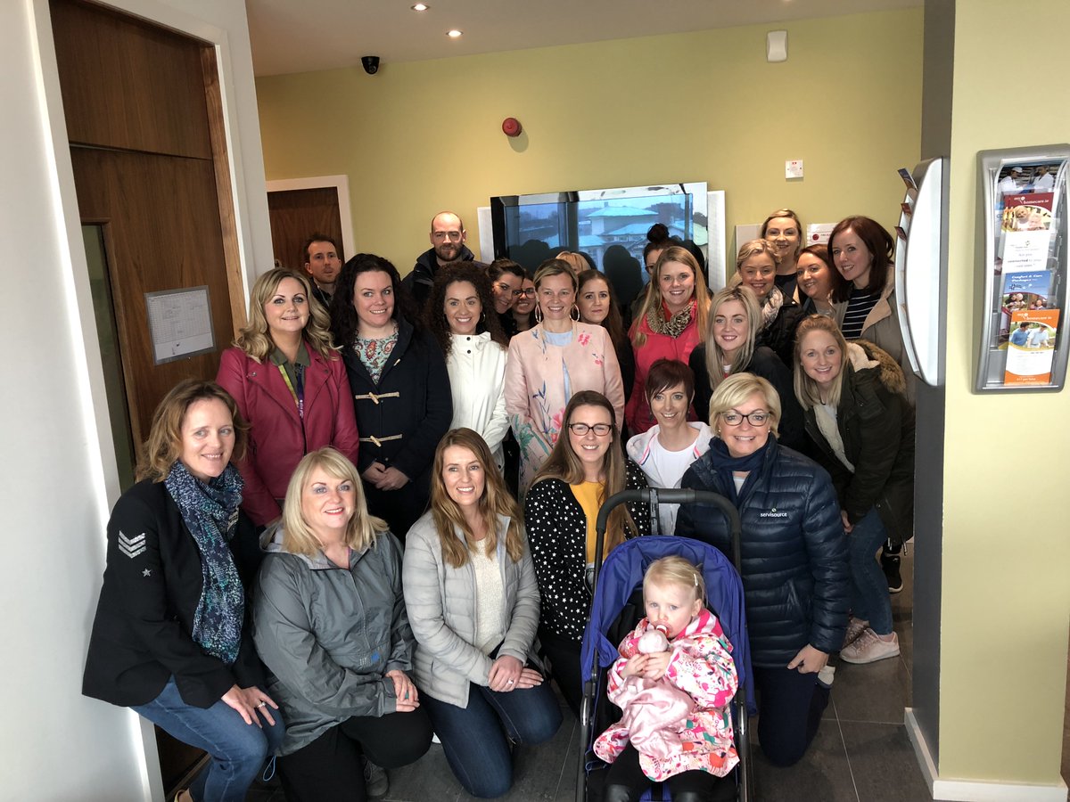 Servisource's tweet photo. Our staff taking part in the 'Lunchtime Mile'. Well done to everyone who walked a mile at lunch to promote workplace wellness 🏃@WellbeingDayIRL #Cpl #Servisource #NationalWellbeingDay #LunchTimeMile #workwell18 https://t.co/VQdvh9c8Nh