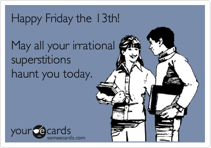 TargetMediaUSA's tweet photo. Today marks the first Friday the 13th of the year! Fun fact: Mark Twain was once the 13th guest invited to a dinner party and against his peer's warning he attended. In the end, it was bad luck. They only had food for 12! https://t.co/9W0I44XrVZ