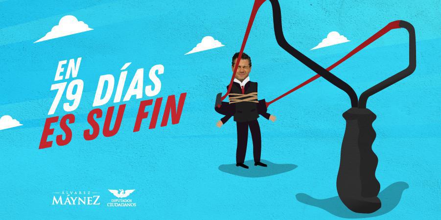 AlvarezMaynez's tweet photo. Faltan 79 días para mandarlos a volar. Derechito y sin escalas: https://t.co/QSaZwGKvhs