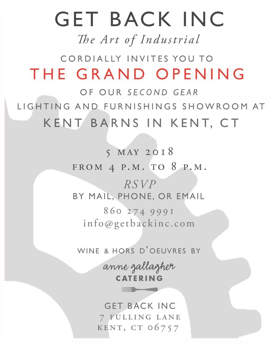 KentBarnsCT's tweet image. We are thrilled to announce the Grand Opening of Second Gear! If you plan to join the celebration, please RSVP. Thank you. #secondgear #getbackinc #grandopening #kentbarnsct #kentct