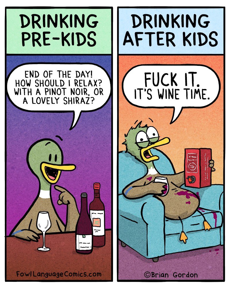 fowlcomics's tweet photo. And I’m gonna need a bigger glass. 
Bonus Panel: https://t.co/8jHTJoFYAq
See: https://t.co/2hYS1kIGY6 for signed books and all sorts of cool stuff! https://t.co/jCLQ8CUKfc
