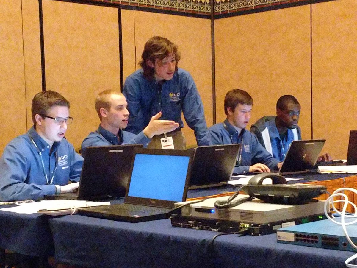 NationalCCDC's tweet image. The @HackUCF team is staying focused and working through the Red Team attacks! #NCCDC
