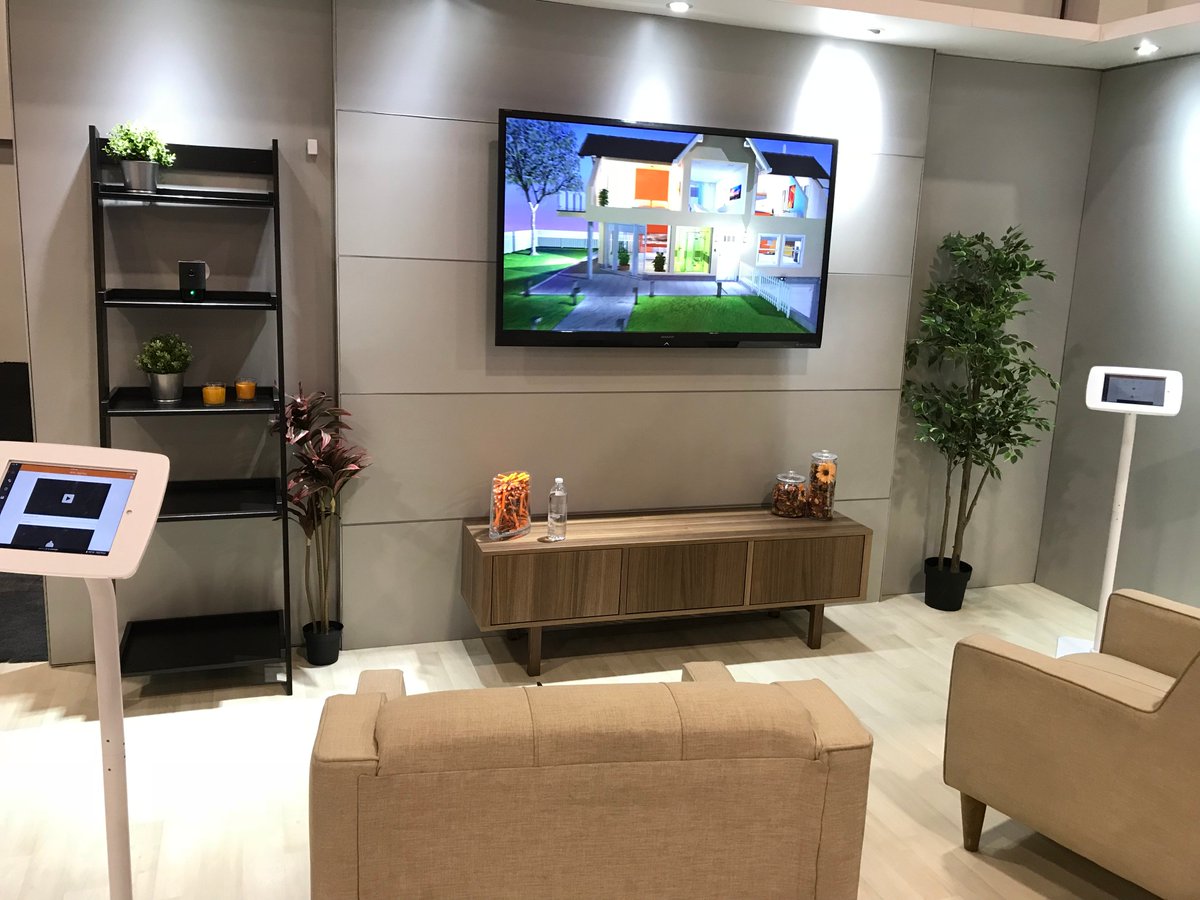 AlarmDotCom's tweet photo. Have you visited the https://t.co/DKX0jaULa1 Experience Center at #ISCWest?
Visit us in booth 23015 to see the latest in #SmartHome and #SmartBusiness security.
#ISCW18 #ISCWest18 #SmartSecurity https://t.co/X0iyBmB2yL