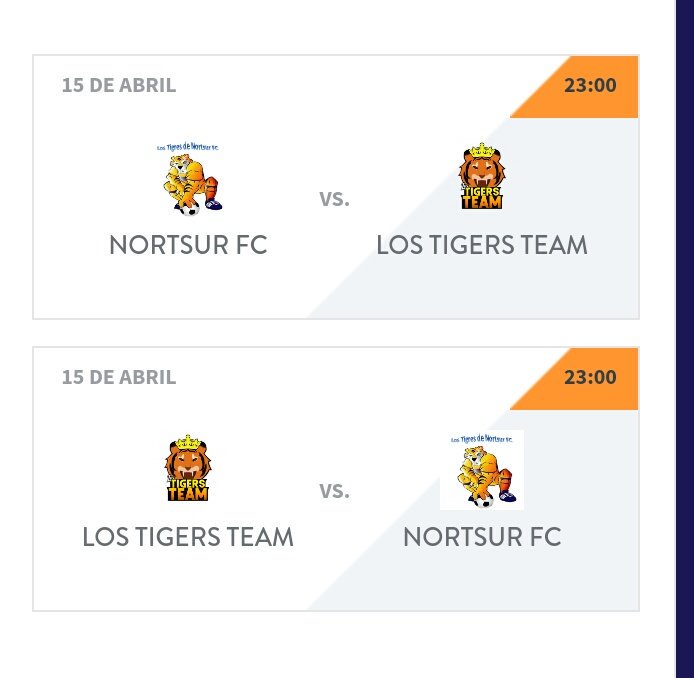 #CopaVFO 
#rondaPrevia
15/04/2018 
🐯🍀⚡⚽🏆
23.00 IDA
23.30 VUELTA
<a href="/Nortsur_FC/">Nortsur FC</a>  🍀👍
<a href="/VFOspain/">VFO España</a> @VFOsp_Fichajes
