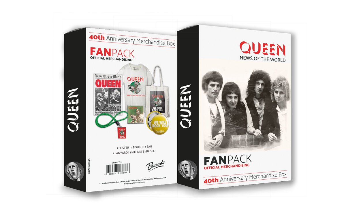 QueenWillRock's tweet photo. News Of The World Fan Pack - Portuguese Exclusive. More details @ https://t.co/PsvwhLxKeq #NOTW40 #Portugal https://t.co/58dgXKlOxq