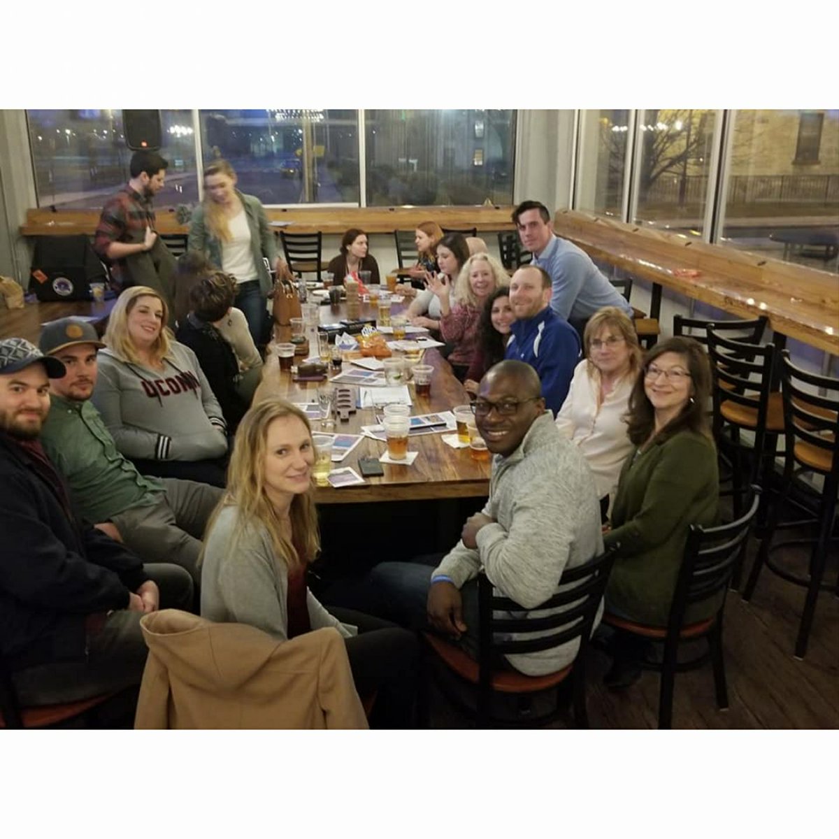 BigsofCT's tweet photo. Bigs Ignite, the @nbbbs affinity group, hosted a Bigs Night Out event at the Thomas Hooker Brewery at the historic Colt Firearms building in Hartford recently. 

#nbbbs #CTmentoring #bbbsaamerica #mentoringworks #bbbsa #BIGSignite https://t.co/2uesleEJvq