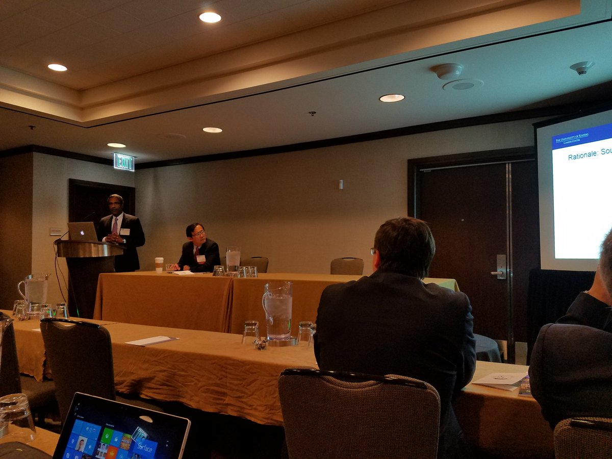 My colleague Josh Mammen presenting on limb perfusion for melanoma at 2018 Spring SWOG meeting.  A beneficial procedure for select patients offered at only a few centers including KUMC.