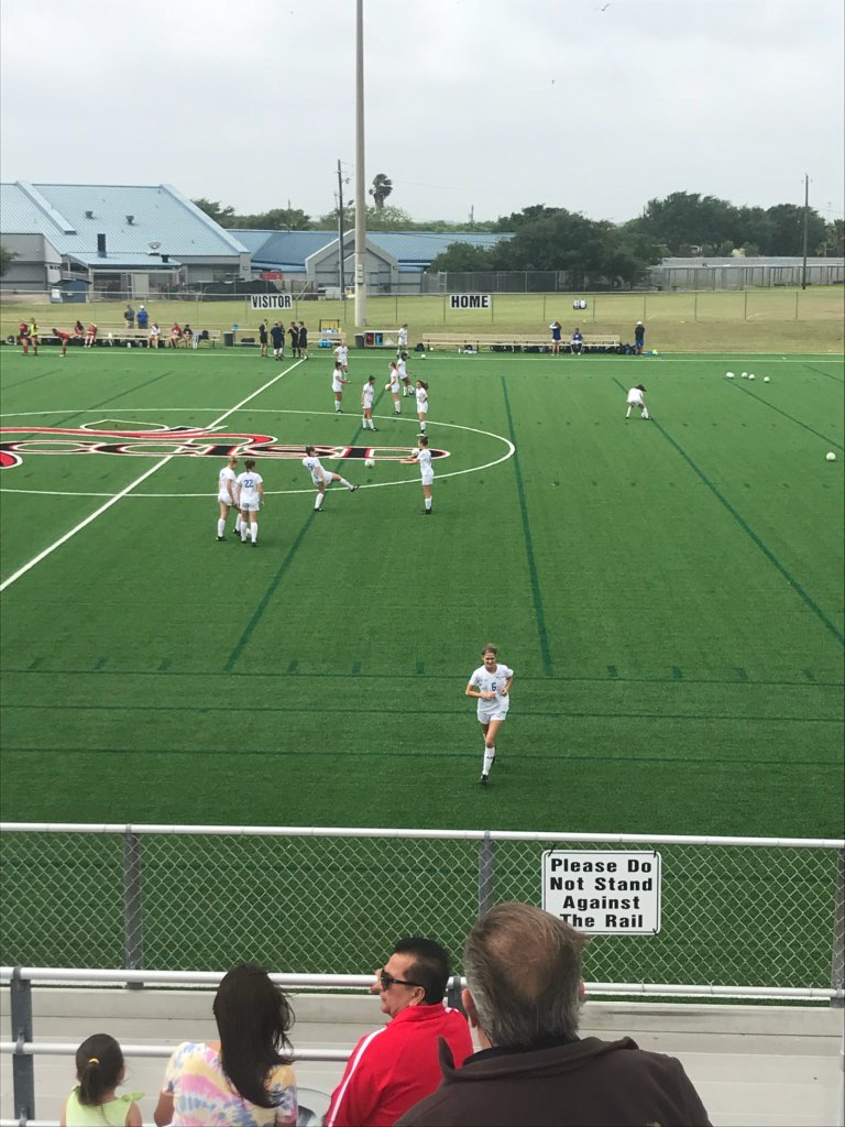 normcollins's tweet photo. @AHISD @AHHSmules Gettin ready for regional playoff game in Corpus! #GirlPower #GoMulesGo https://t.co/Bx956zNvX3