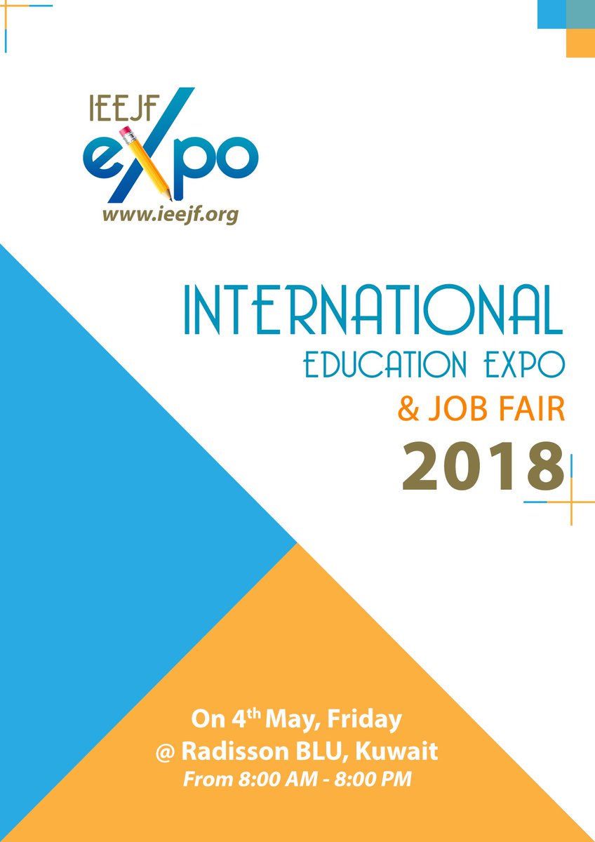 IeejfOrg's tweet image. International Education Expo and Job Fair 2018. for #Employers #Students #Parents #JobSeekers .
More Details ieejf.org #FreeEntry
#Job #Jobfair  #HigherEducation #certification #InternationalStudies #certificationInternational #InternationalEducation  #Kuwait