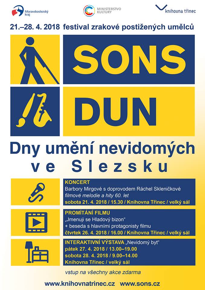 Dny umění nevidomých už příští týden! #knihovnatrinec #sons #dun #dnyumeninevidomych #jmenujisehladovybizon #rachelskleničkova #barboramirgova #nevidomybyt #interaktivnivystava https://t.co/3ZWxSO2uXN