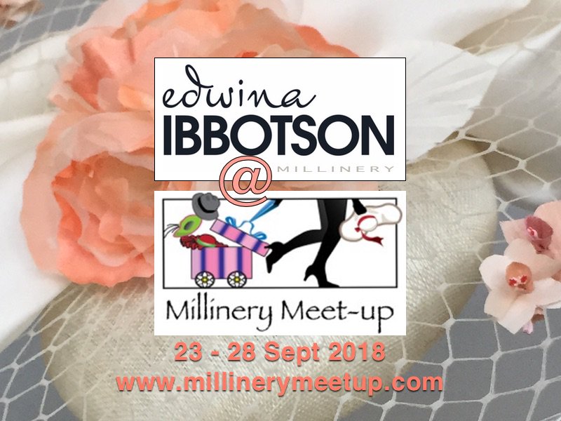 edwinaibbotson's tweet photo. Edwina will be teaching three different workshops at #millinerymeetup. Inserts, Dots &amp; Painting as well as Metal Flowers and Veiling Circumfrence Disk. #mmu2018 #workshops #millinery https://t.co/GX1Ye8X2Uf