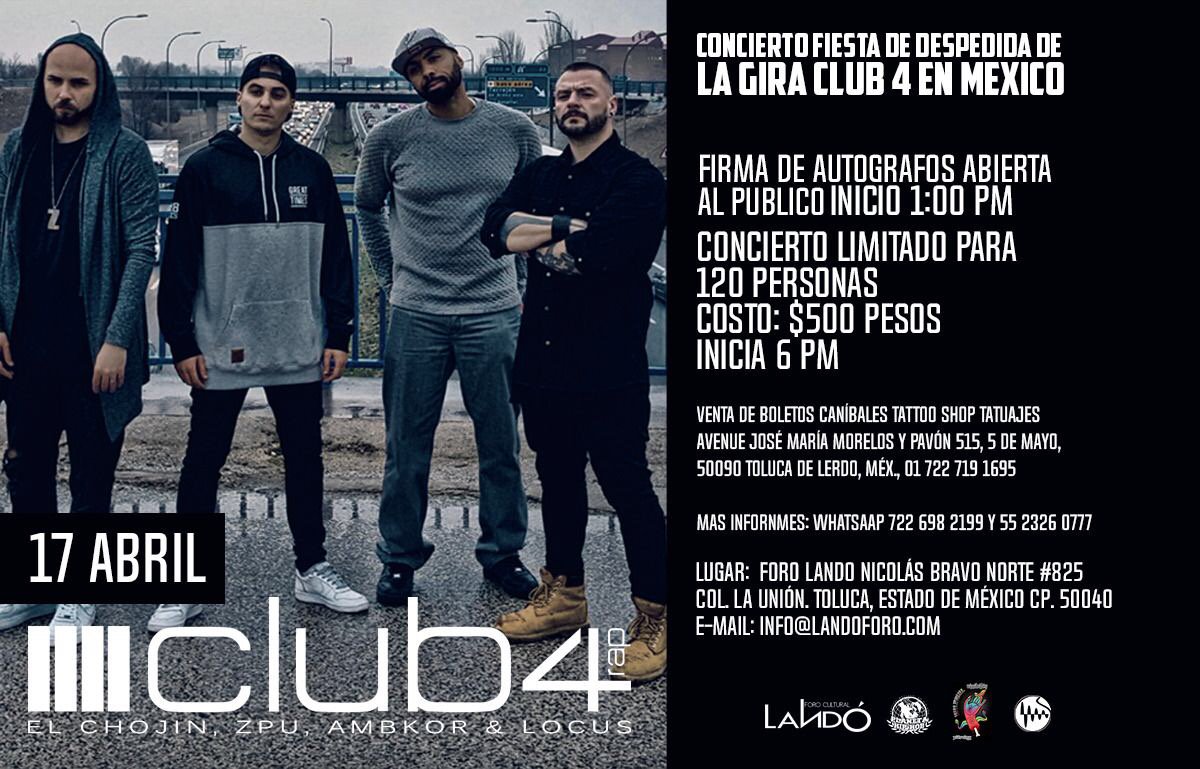 Vamos a despedirnos por todo lo alto de MÉXICO! 🇲🇽 Nos vemos en la firma de autógrafos de Toluca el próximo 17 de abril y también daremos un pequeño bolo para vosotros! 😎 Qué, os venís? Aquí toda la info 👇 Corred que vuelan, los boletos GOLDEN de PUEBLA ya se han agotado! 🚨