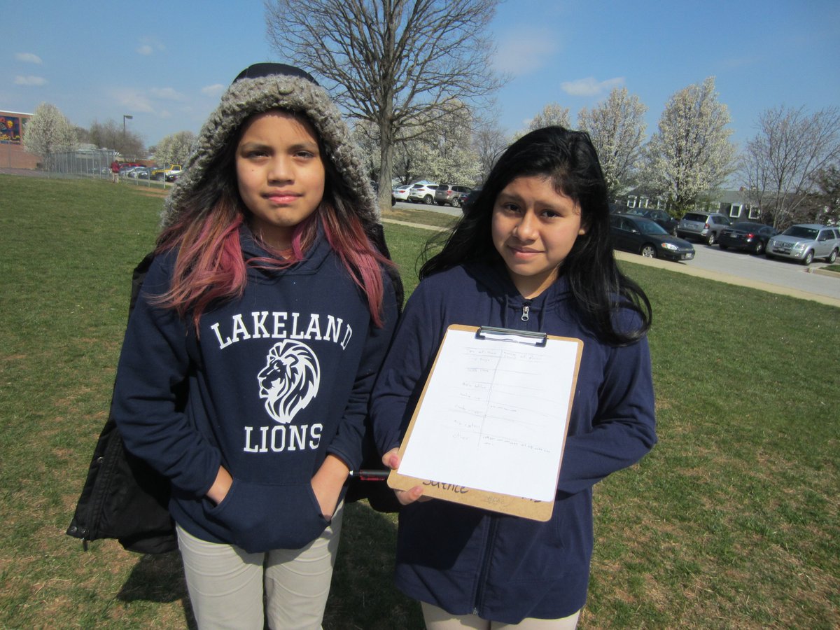 WatsonSciClass's tweet photo. 6th-graders @LakelandSchool just sent their first litter investigation update to Dutch students at its international partner school IKC Het Balkon. @SustainBmore  #SisterCitiesLearnTogether https://t.co/sU5IdLjQaA