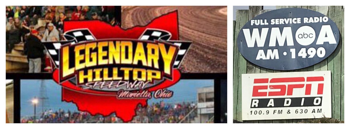 Thanks to <a href="/Legend_Hilltop/">Legendary Hilltop</a> Speedway grassroots racing fans in Parkersburg, WV &amp; Southern Ohio can hear our show Friday’s at 5pm on ESPN 100.9 FM.