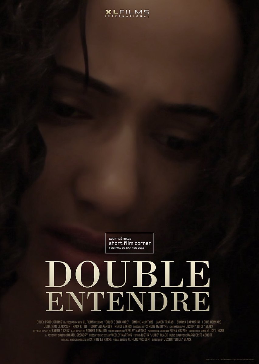 JuiceBlack's tweet photo. My shortfilm “Double Entendre” will be premiering at the CANNES FILM FESTIVAL!! 🙌🏽🙌🏽🙌🏽 Limited seats are available at the screening, as part of the Short Film Corner. #DoubleEntendre #Cannes #FestivaldeCannes #XLFilms #Cannes2018 #juiceblack https://t.co/CAobTS97as https://t.co/aItqCLAcyp