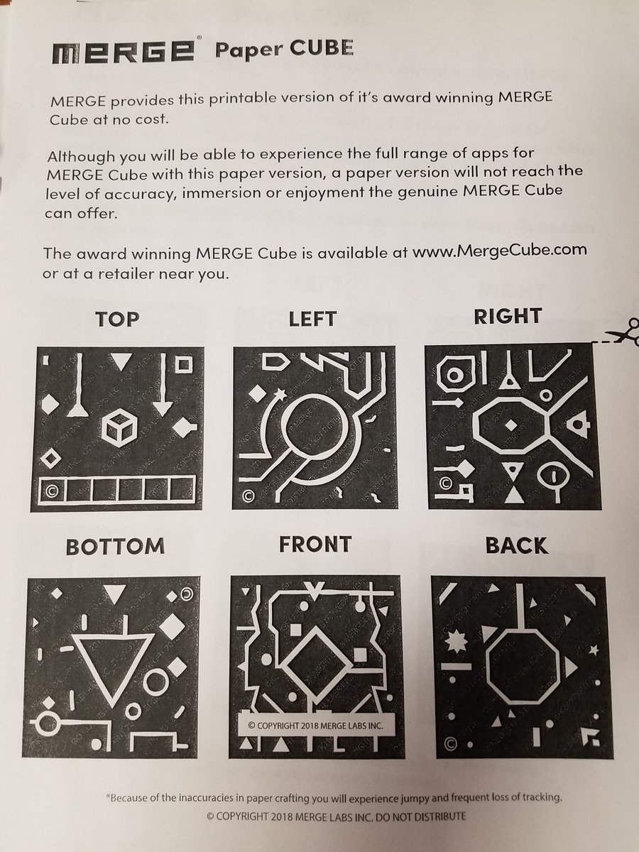 melanie_kril's tweet photo. Y'all, I just found out about #mergecube! Woah! I made myself one using the merge paper cube printout. Can't wait to share this with my students! #diy #papercube https://t.co/IL2Stin1WQ