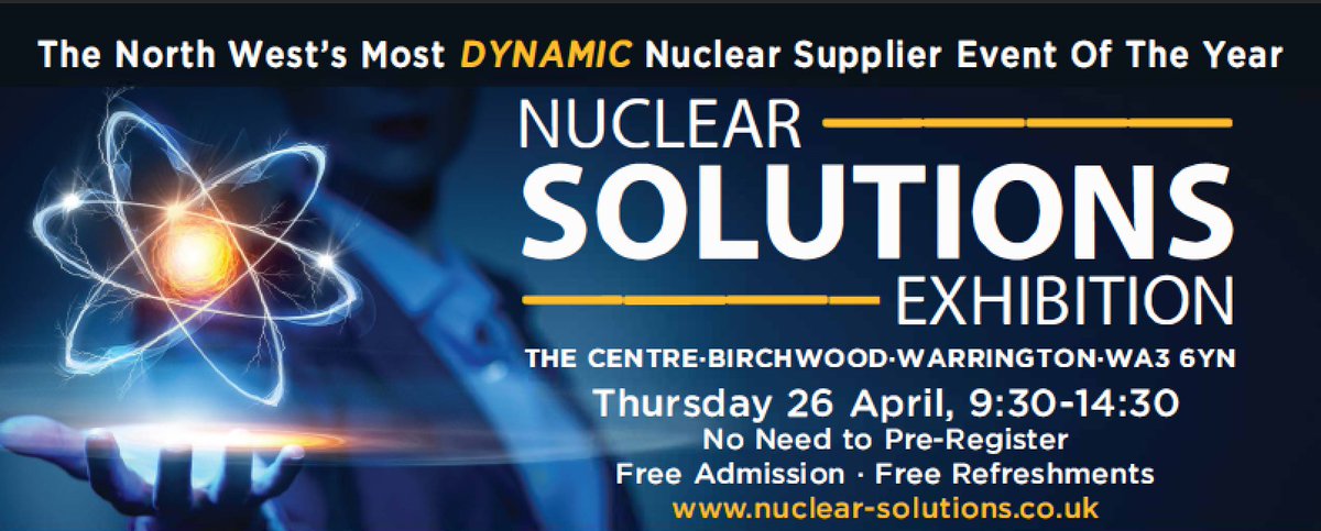 Strata_Tech's tweet photo. Join #TeamStrata at Nuclear Solutions in Warrington by @industrialexhib FREE entry - find out more here https://t.co/fFd7p0Chqs https://t.co/ytZACgB1CC
