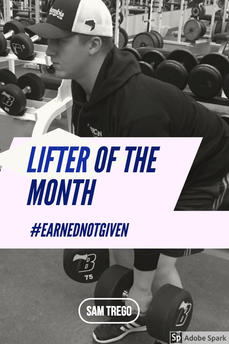 LumberjackPower's tweet photo. Another GREAT quarter from one of our students!!  Sam is a great example of what happens when you are consistently committed and train through adversity.  #EARNEDNOTGIVEN https://t.co/yYI6t8hkUw