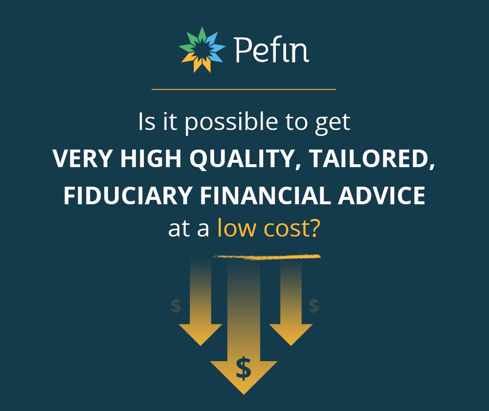 For a very limited time, you can join Pefin for free, here pefin.com #tailoredadvice #fiduciary