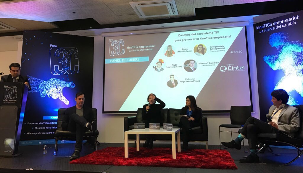 CINTELColombia's tweet photo. Si entre tus valores está el respetar los datos de tus clientes es más fácil aplicar la ley de protección de datos: @Casarin_Marco @MSFTColombia en panel de cierre de #Foro3C de @CINTELColombia https://t.co/kDsvvZHo6O https://t.co/TC8JwI7bY4