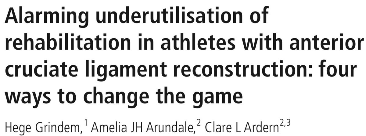 clare_ardern's tweet photo. 4 ways to change the ACLR rehab game 4 better patient outcomes:
1. Rehab teams: athlete, physio, surgeon
2. Evidence-based treatment (free resources! https://t.co/PhYUijHTbc https://t.co/Qcj3BmwJvh)
3. Motivate athletes
4. Policy supporting quality rehab
https://t.co/wTfSzmL9Lq https://t.co/XMkoXmfSC2