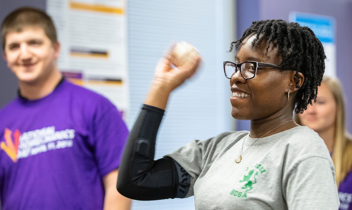 ECU faculty and students promoted fun on National Biomechanics Day: go.ecu.edu/b2cafd49 💪⚾️
