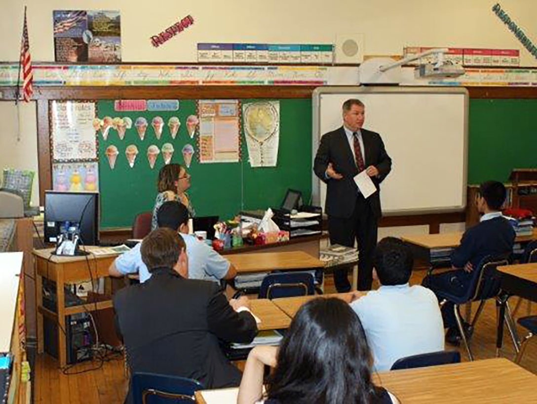 Financial education isn’t taught in every classroom, but thanks to @bigshoulderschi and volunteers like NM-C Financial Advisor Fred O’Connor, students at Our Lady of Grace School are learning about the financial markets & personal finance. #FinancialLiteracyMonth