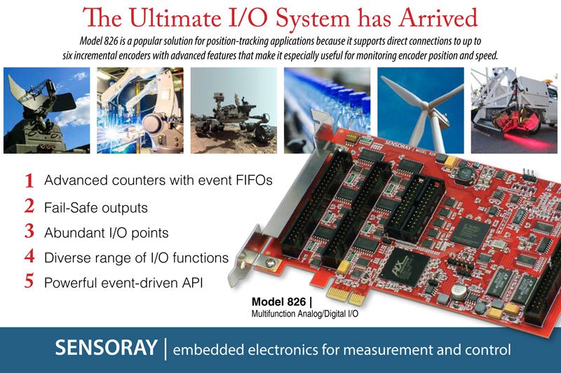 Sensoray's tweet image. Versatile analog and digital I/O system on a PCI Express board - For Motion Platforms and Control Loaders . bit.ly/1R8C59J