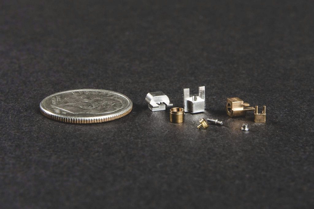 Swiss Machining has micromachining capabilities.  The process enables better point of control between the metal and tooling than other methods by creating smaller intricate parts. #FridayFacts #custommanufacturing #MicroMachining #SwissMachining #CNC