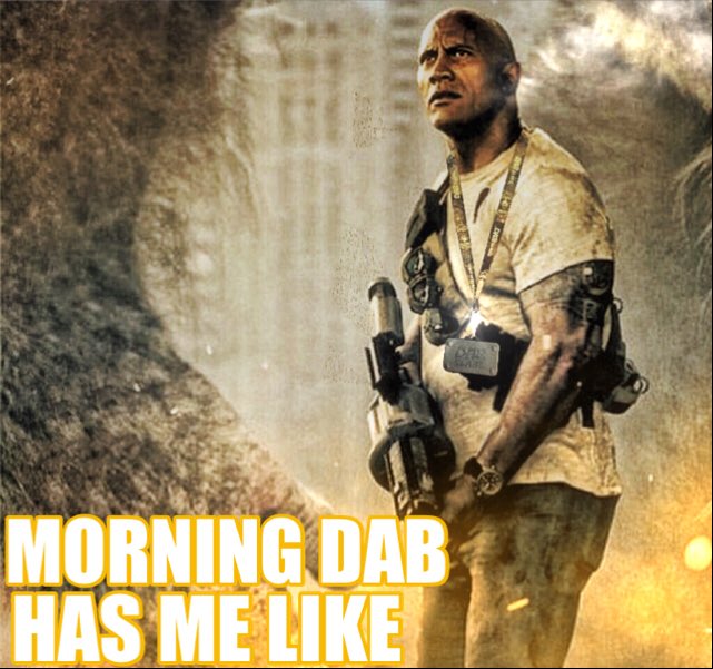 DabSlabzSquad's tweet photo. Feelin focusedπββοΈππββοΈReady to take on Giants todayπππ #igotthis #morningdabhasmelike #morningdab #rampagemovie #therock #cbdcures #staylifted #staymedicated #CBD #dabeasy #wakeanddab #dabslabz #dabbersup #710society #dablife #medicalgradesilicone #cannabiscommunity https://t.co/Cxhg93u4sl