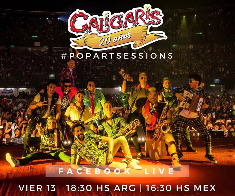 Si te gustan <a href="/LOSCALIGARIS/">Caligaris</a>, hoy tienes una cita...

🇲🇽 México 4:30 PM
🇦🇷 Argentina 6:30 PM

🤡 #POPARTSESSIONS