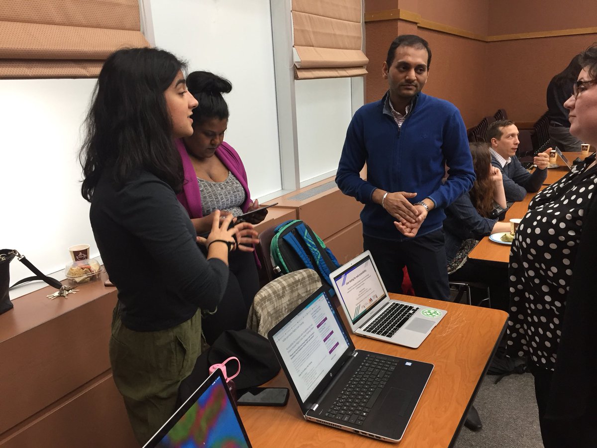 EIOMcMaster's tweet photo. Second round of presentations = success! User Testing for Web Accessibility on McMaster’s Accessibility Hub. Shout out to student/EIO staff partners Sarah, Vipushi, Akshay, Ryan and Kate! #WebAccess #AccessMac #EIO @McMaster_MI https://t.co/sU5ZoElg5X