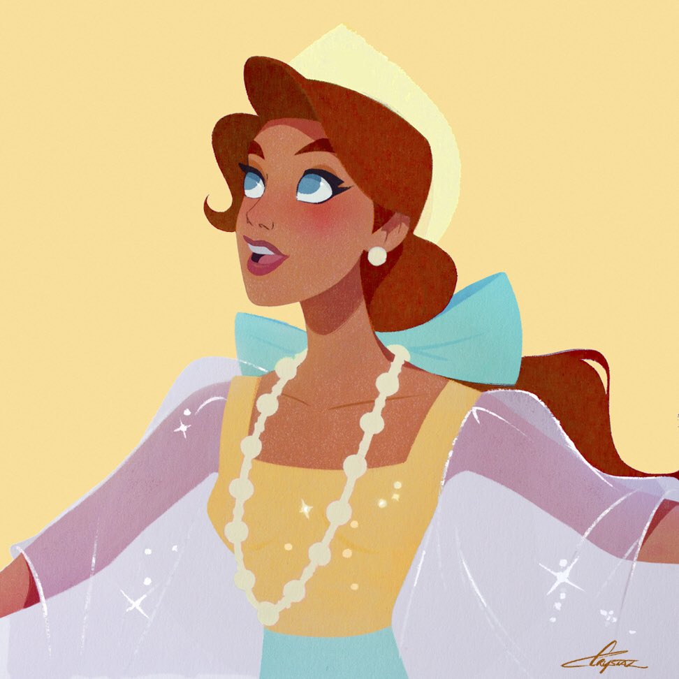 ⭐️💛Animation art #Anastasia #animation #painting #characterdesign #artist #design #colour