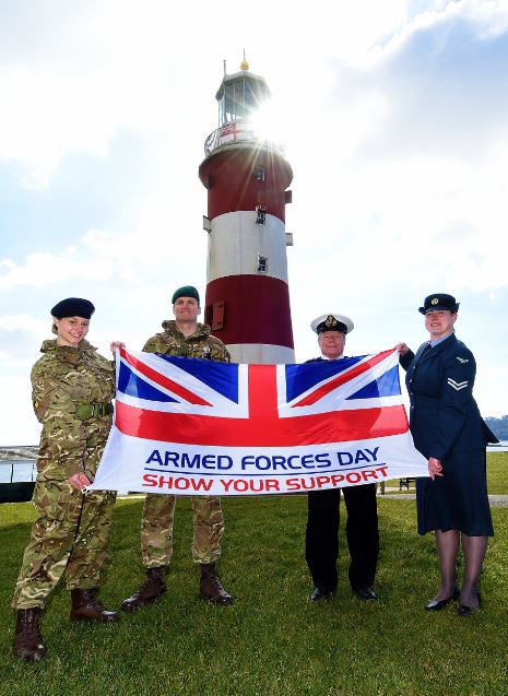 WhatsOnPlymouth's tweet photo. Showing support for our Armed Forces on Plymouth Hoe, this year's event will be on Saturday 30th June showcasing the services with static and arena displays, parades and an evening programme of live entertainment.
Find out more: https://t.co/BVbU1VjEh2 #Armedforcesday #Plymouth https://t.co/ejOfaAiRHE