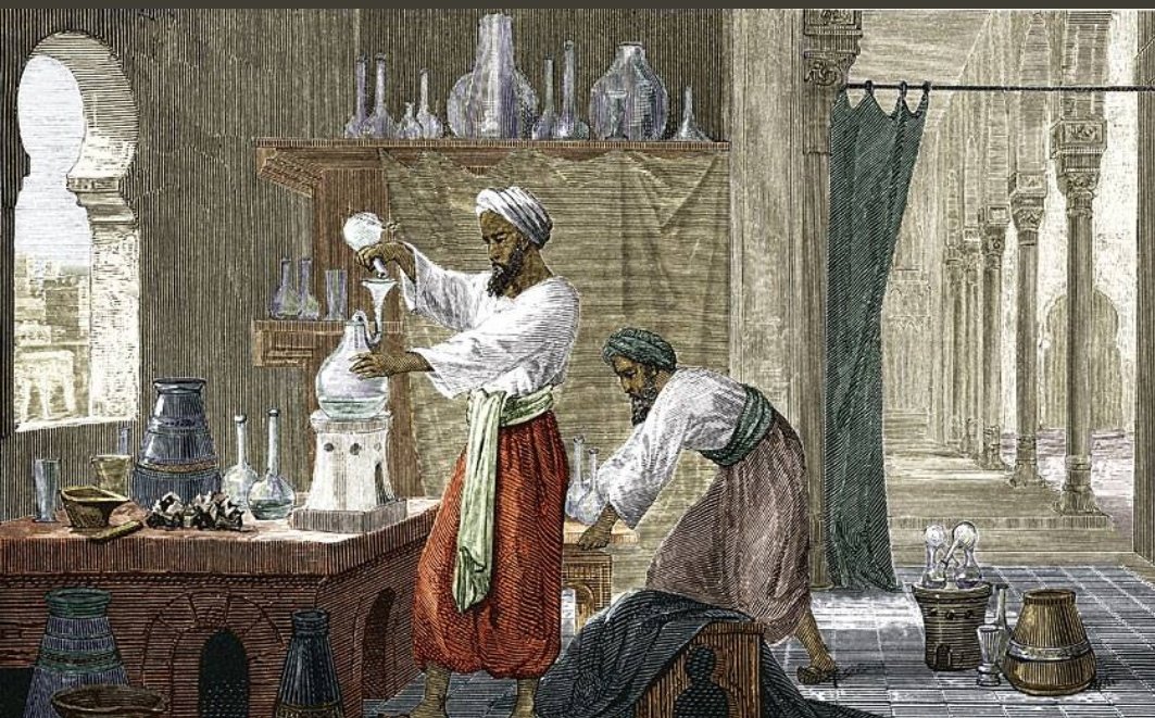 Al Razi was the first scientist to use experimentation ever. He wrote a book on distillation, making of alcohol, dyes and perfumes. One of the greatest ever scientists. There were so many Muslims that excelled in this field whilst the West was living like they do in GOT.